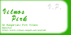 vilmos pirk business card